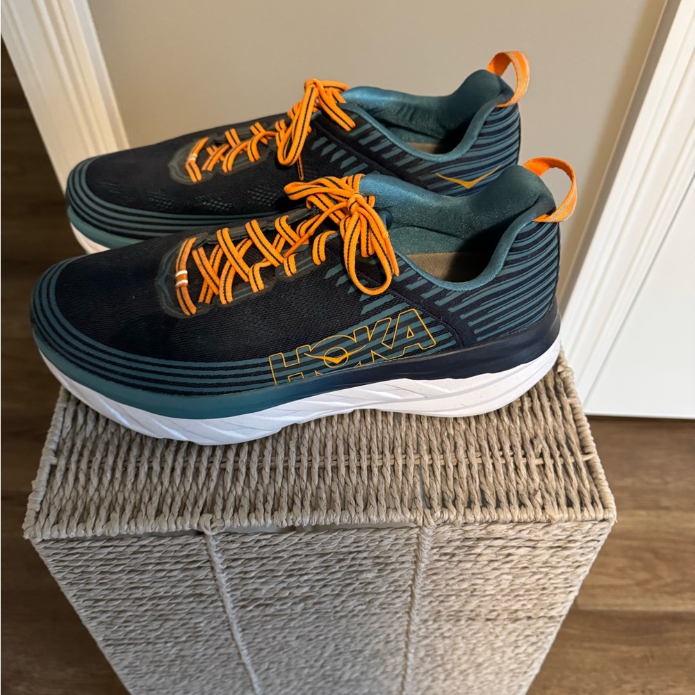 Hoka Men's Running Shoes - Teal and Orange